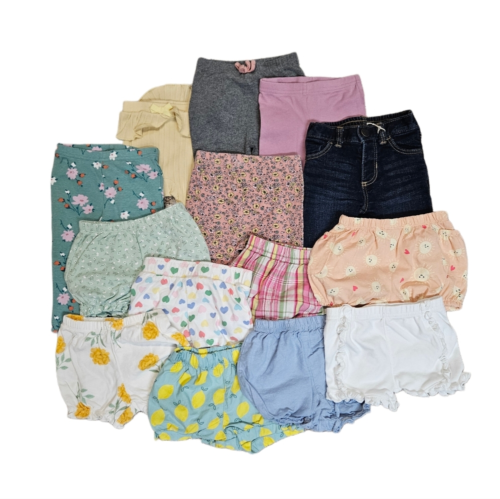 Colorful 9mo Kids Shorts and Leggings Set